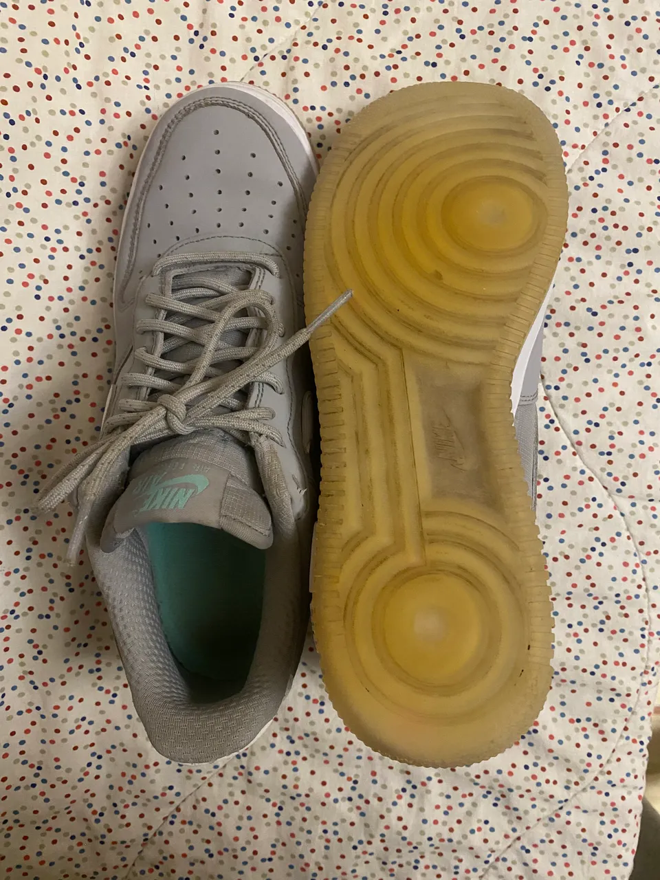 Nike Air — серые — подошва